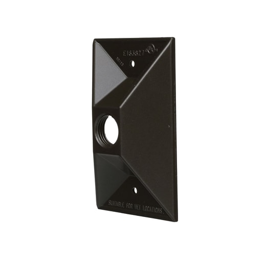 Raco Manufacturing - Bell 5186-2 1-Gang Weatherproof Cluster Cover, One 1/2 in. Threaded Outlets, Bronze
