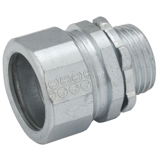 Raco Manufacturing - Raco 1804 1" Rigid/IMC Compression Connector, Steel/Malleable - Uninsulated