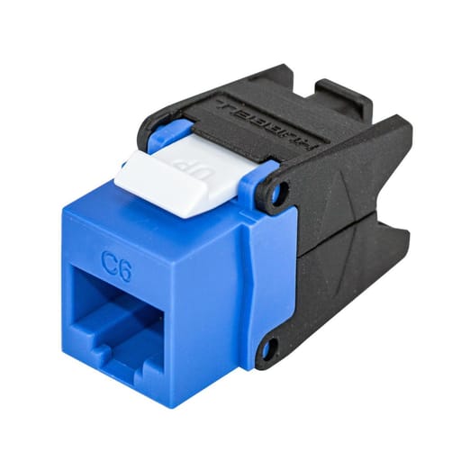 Hubbell Wiring Device - HPW HJU6B JACK, HJU6, CAT6, UNI, BL