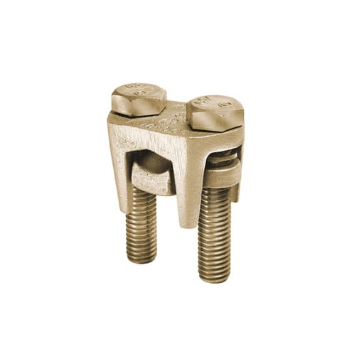 Burndy - Burndy KVS34 Compact, two-piece, high strength, high copper alloy OKLIP recommended for heavy duty connections Neoprene rings hold DURIUM bolts in place during installationInstalled with ordinary wrenchRecommended tightening torque:375 in-lb