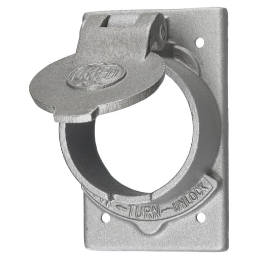 Hubbell Wiring Device - Hubbell HBL7382 Cast Aluminum Receptacle Weatherproof Lift Cover