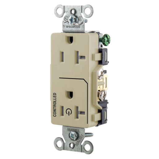 Hubbell Wiring Device - HWDK DR20C1ITR 1/2 CONTROLLED 20A 1