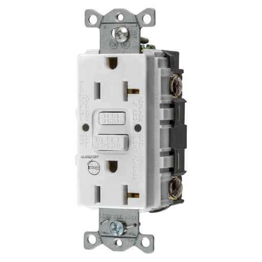 Hubbell Wiring Device - HWDK GFRST20WB 20A COMM SELF TEST A