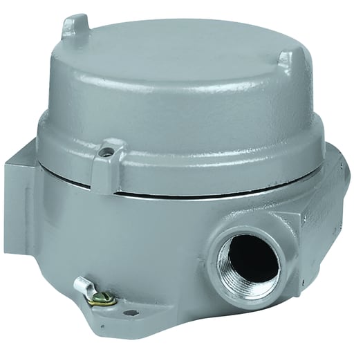 Killark - Killark HKB-BC HK Series, 3-1/2 ID RD Body 3" DP & Flat Cover Cenelec, Cl I, Bcd, Ex D, Iic UL/CSA/FM, ATEX IECEx, Cast Aluminum, Type 4 IP66, Instrument Enclosure