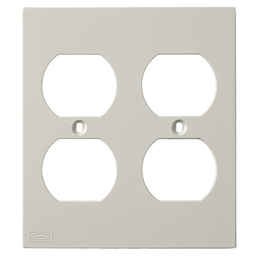 Hubbell Wiring Device - Hubbell KP82FACEPLT, KP SER, 2-G, DUP