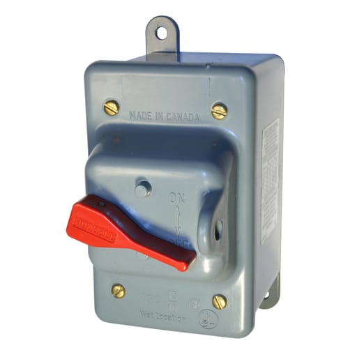Hubbell Wiring Device - Hubbell HBL13R23D30A 600V 3P PLASTIC 3R w/SW