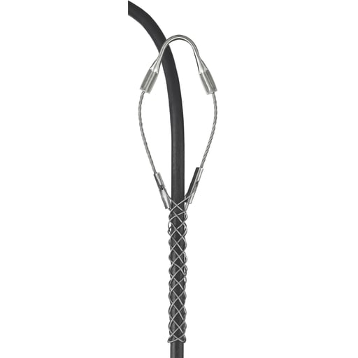 Hubbell Wiring Device - Hubbell / Kellems 02416003 Service Drop Support Grip, Light Duty, Single Eye, Single Weave, Closed Mesh, Stainless Steel, 0.35-0.44"