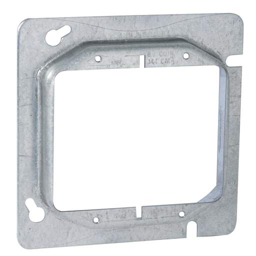 Raco Manufacturing - Raco 840 4-11/16" Square Mud-Ring, For 2 Devices, Raised 3/4"