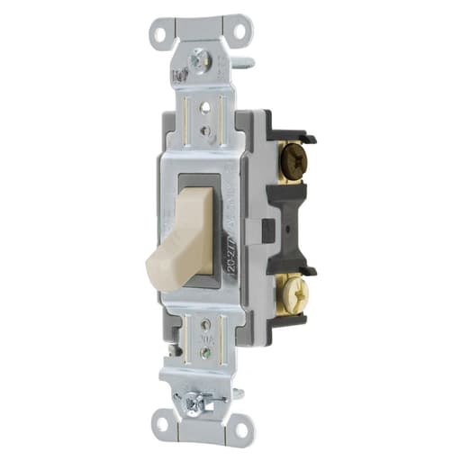 Hubbell Wiring Device - Hubbell CSB420LA 20 Amp 120/277 VAC 4-Way Light Almond Toggle Switch
