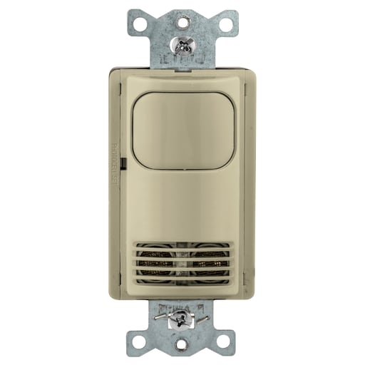 Hubbell Wiring Device - Hubbell AD2000I1N WS, VAC/OCC, DT, 1 R, 120/277V, NO BTN, IV