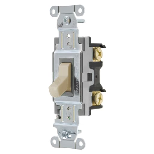 Hubbell Wiring Device - Hubbell CSB415AL SWITCH, COMM, 4W, 15A 120/277V, B+S, AL