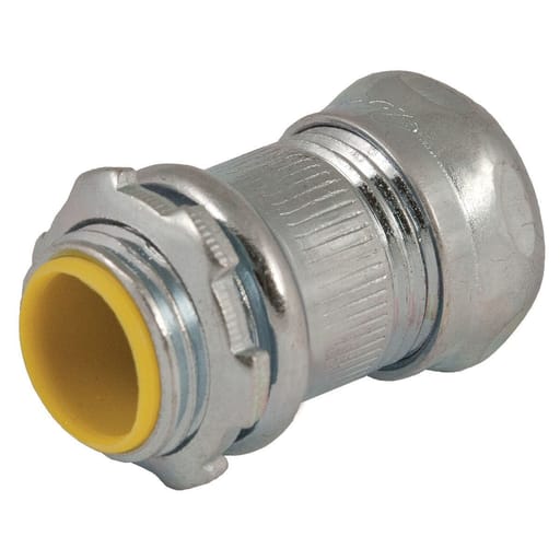 Raco Manufacturing - Raco 2912 1/2" EMT Compression Connector, Insulated, Steel