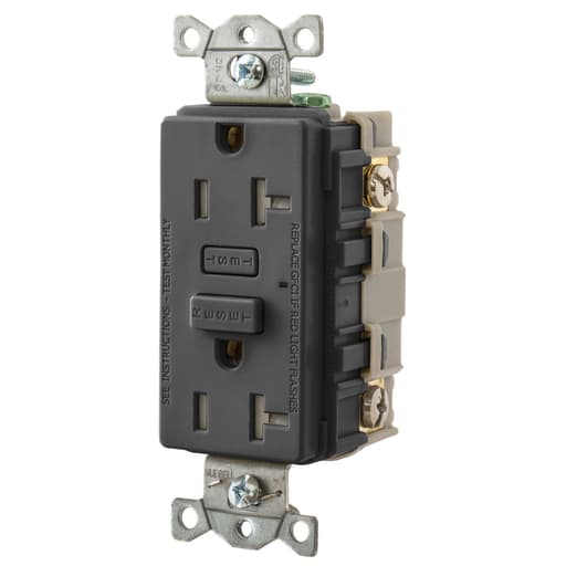 Hubbell Wiring Device - HWDK GFT20BK 20A HUBBELL PRO GFR TR