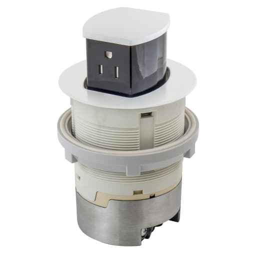 Hubbell Wiring Device - HWDK RCT201W 15A KIT KTCN CNTR RCPT