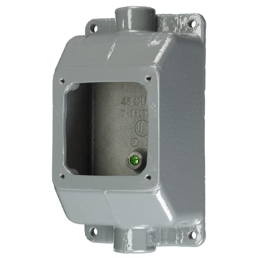 Hubbell Wiring Device - Hubbell FT202W PS, IEC, BBOX, 20/30A, 3/4", ALU