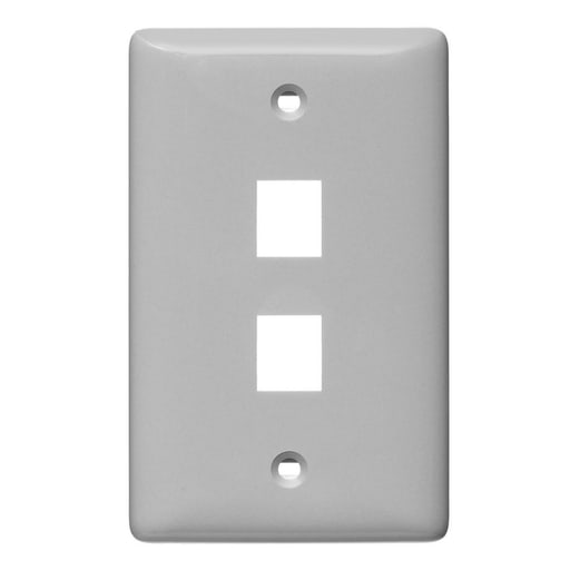 Hubbell Wiring Device - HWDK NSP12GY PLATE, WALL,LABEL-LESS