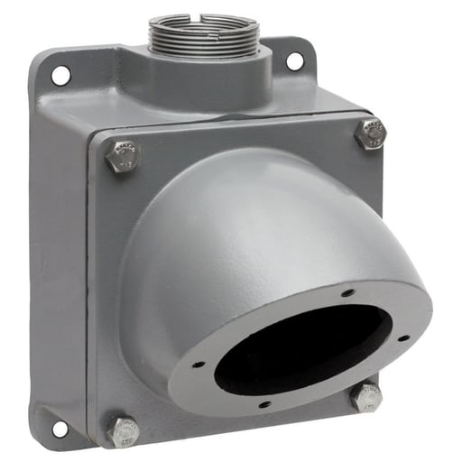 Hubbell Wiring Device - Hubbell MB2003W 2 Inch Metallic 45 Degrees 4-Way Pin and Sleeve Back Box