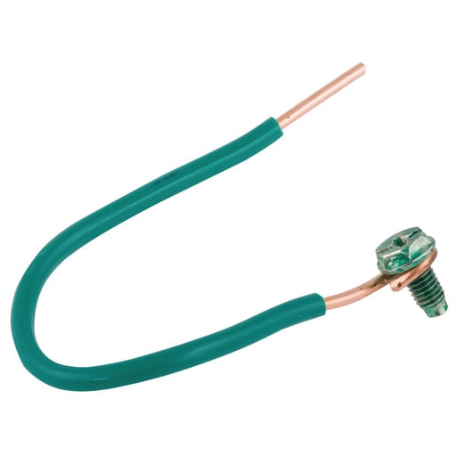 Raco Manufacturing - Raco 983 Grounding Pigtail, 6" Length, #12 Insulated Wire (25/Bundle)