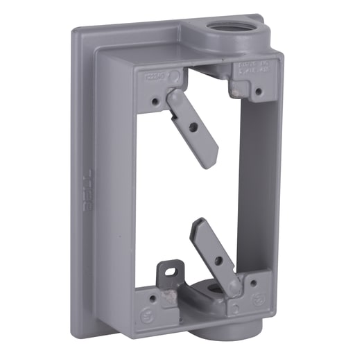 Raco Manufacturing - Raco 5412-0 Single Gang Swing Arm Extension Adapter, (2) 1/2" Outlets