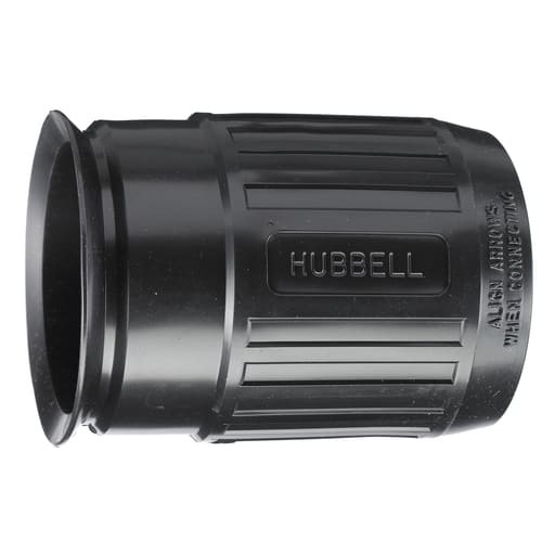Hubbell Wiring Device - Hubbell HBL20424B w/PROOF BOOT FOR 30A HUBBELLOCK, SHORT
