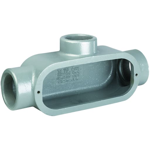 Killark - Hubbell Electrical Systems T28 3/4 Inch Gray Iron Type T Conduit Body