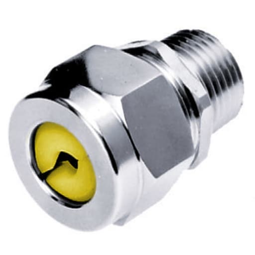 Hubbell Wiring Device - Hubbell SHC1037ZP 3/4 Inch Male Threaded 0.63 to 0.75 Inch Zinc Plated Steel Straight Cord Connector