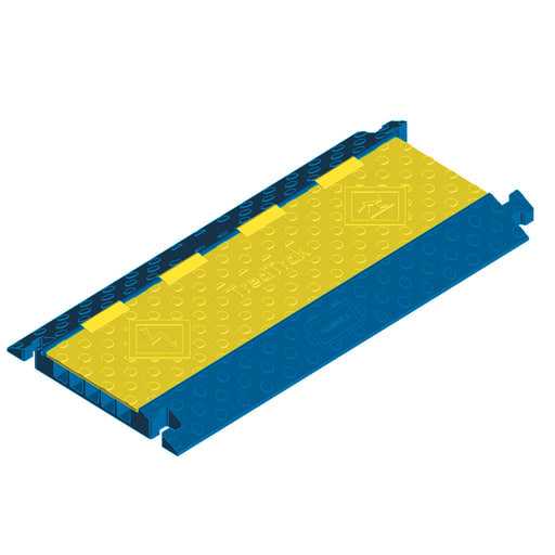 Hubbell Wiring Device - Hubbell HBLTRED5B TREDTRAK, 5CH, BLUE & YELLOW