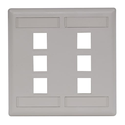 Hubbell Wiring Device - HWDK IFP26OW PLATE, WALL,FLUSH,2-G,