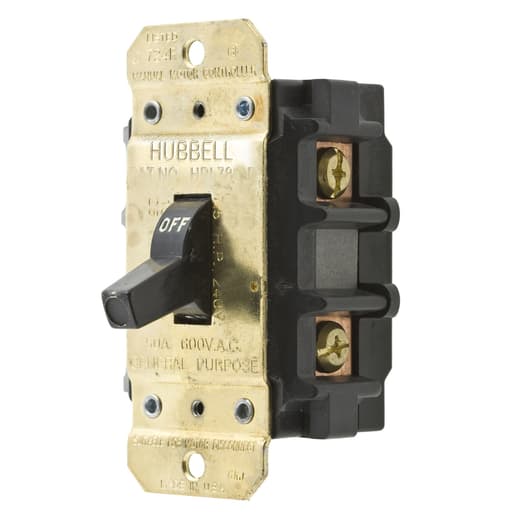 Hubbell Wiring Device - Hubbell HBL7852DDISCONNECT 50A 600V 2P DISC SW