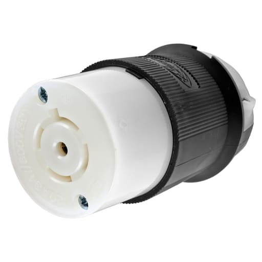 Hubbell Wiring Device - Hubbell HBL2533 20A 3PhY 347/600V AC Twist-Lock INSULGRIP Black Nylon Connector Body