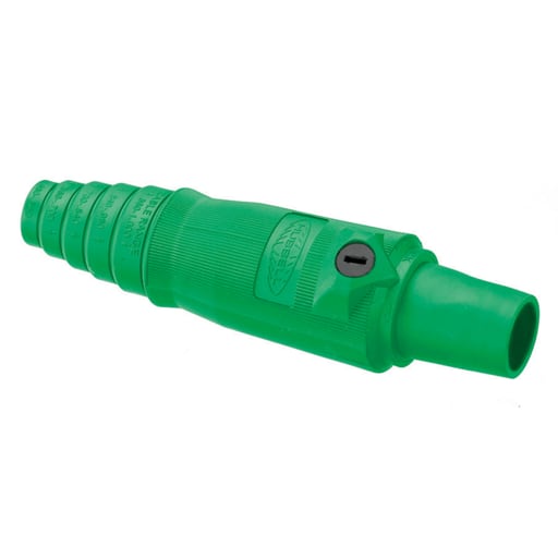 Hubbell Wiring Device - Hubbell HBL400FGN 400 Amp 600 VAC 250 VDC 1-Pole Green FeMale Plug