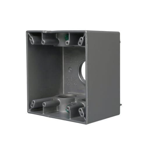 Raco Manufacturing - Raco 5389-0 Two Gang Deep Weatherproof Box, with (5) 1" Outlets