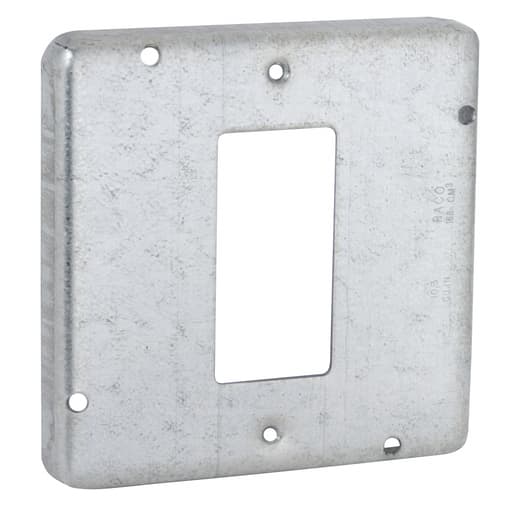 Raco Manufacturing - Raco 856 4-11/16" Square Cover, Exposed Work, GFCI or Decorator Device