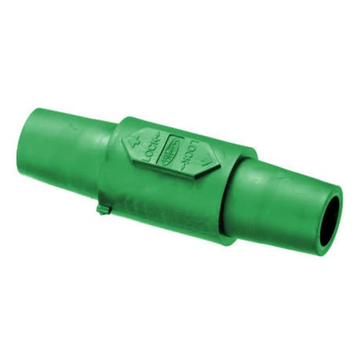 Hubbell Wiring Device - Hubbell HBLDFGN 1-Pole Green Double FeMale Connector