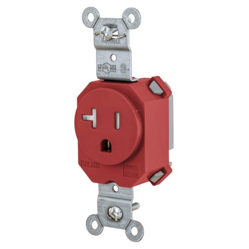 Hubbell Wiring Device - HCI SNAP5361RTR SNAP SGL RCPT 5-20R
