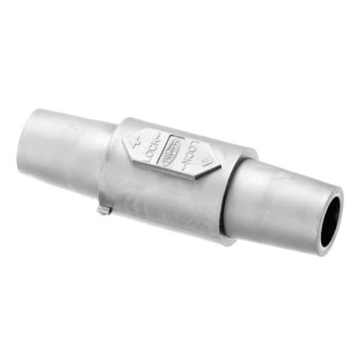 Hubbell Wiring Device - Hubbell HBLDFW 1-Pole White Double FeMale Connector