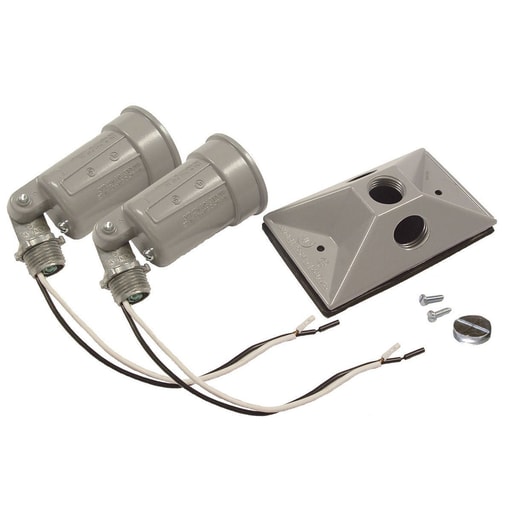 Raco Manufacturing - RACO 5621-5 1G WP CLSTR CVR W/(2) L