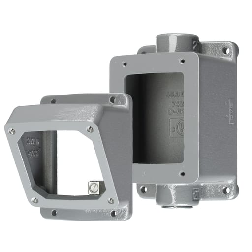 Hubbell Wiring Device - Hubbell AB203055 Pin and Sleeve Products, Receptacle or Inlet Angle Box, 20 or 30A