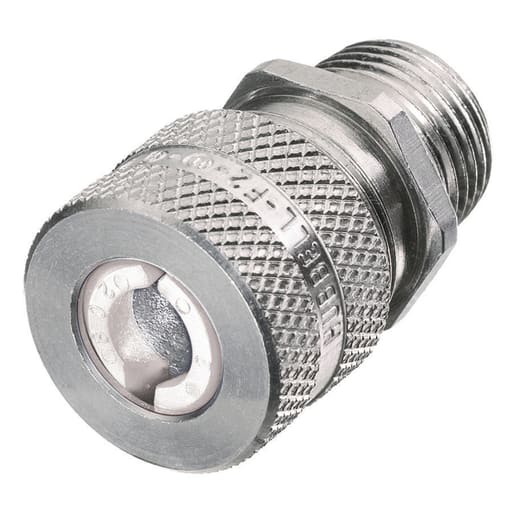 Hubbell Wiring Device - Hubbell SHC1032 3/4 Inch Male Threaded 0.25 to 0.38 Inch Machined Aluminum Straight Cord Connector