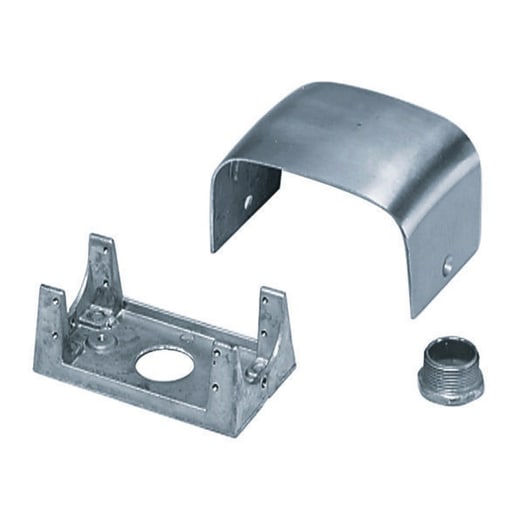 Hubbell Wiring Device - Hubbell SC3098A Frame Housing 3/4 Inch Chase Nipple 2-Gang Die-Cast Aluminum Pedestal