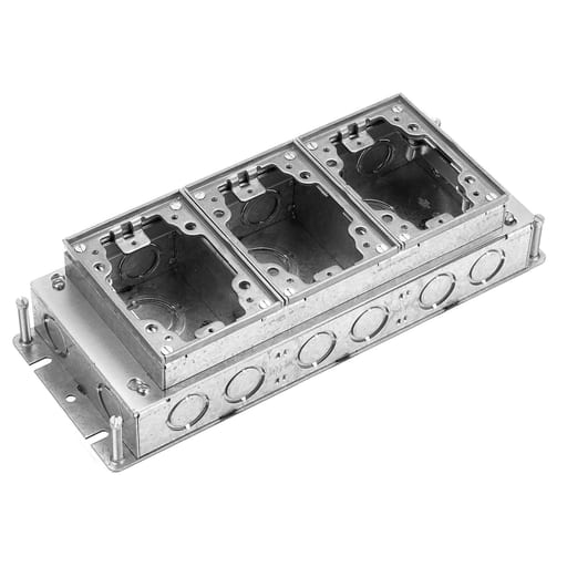 Hubbell Wiring Device - Hubbell BA24233-G RECT STEEL FB, SHAL, FULL ADJ, ALU