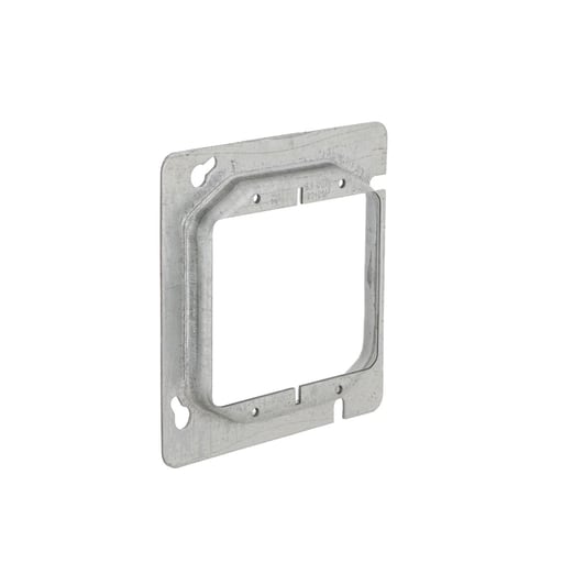 Raco Manufacturing - Raco 841 4-11/16 in. Square Cover, 2-Device, 1/2 in. Raised