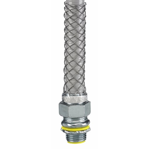 Hubbell Wiring Device - Hubbell / Kellems 074-09-3512 1/2" Strain Relief for Liquidtight Conduit - Straight Male Thread