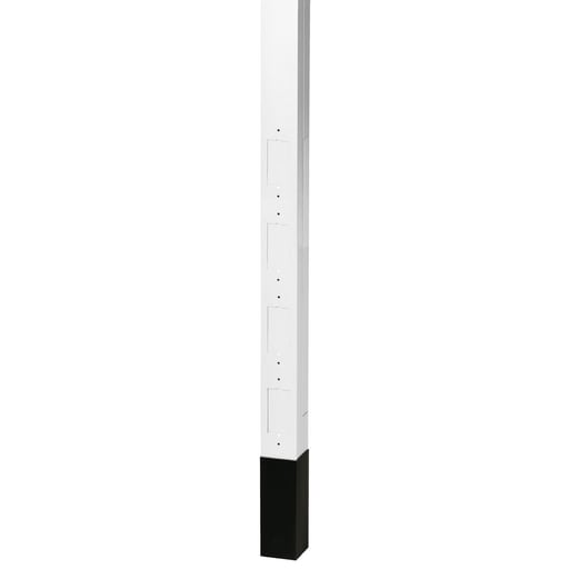 Hubbell Wiring Device - Hubbell HBLPPOW SVCE POLE, 10'2", BLANK /DIVIDER, WHT