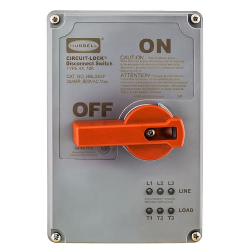 Hubbell Wiring Device - HWDK HBLDS3RCP DISCONNECT COVER, 30