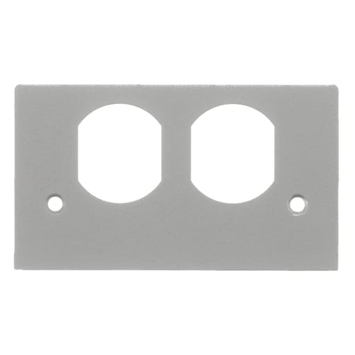 Hubbell Wiring Device - Hubbell SS2309DGYA PEDESTAL FACE PLT, DUP, GY