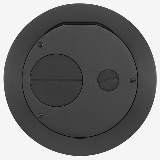 Hubbell Wiring Device - Hubbell S1R6FFCVRBLK S1R FRPT 6 FURNITURE FEED COVER BLACK