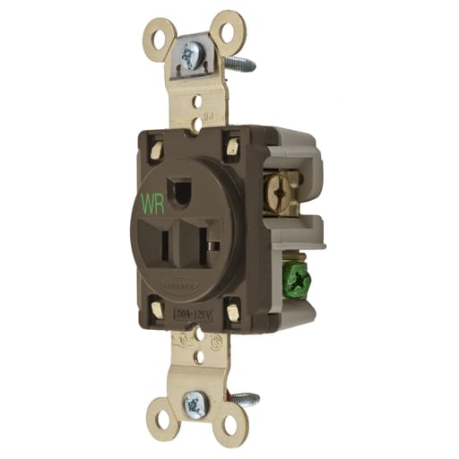 Hubbell Wiring Device - HCI HBL5361WR WR RCPT, SING, SB, HD