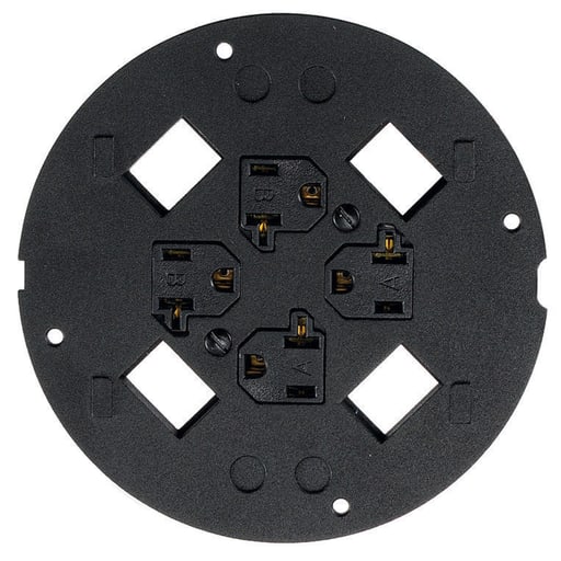 Hubbell Wiring Device - Hubbell S1SP4X4 Floor Box Subplate