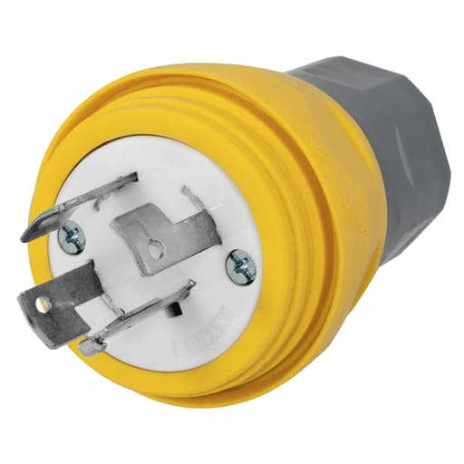 Hubbell Wiring Device - HWDK HBL28W09 WT PLUG, NON-NEMA,30A